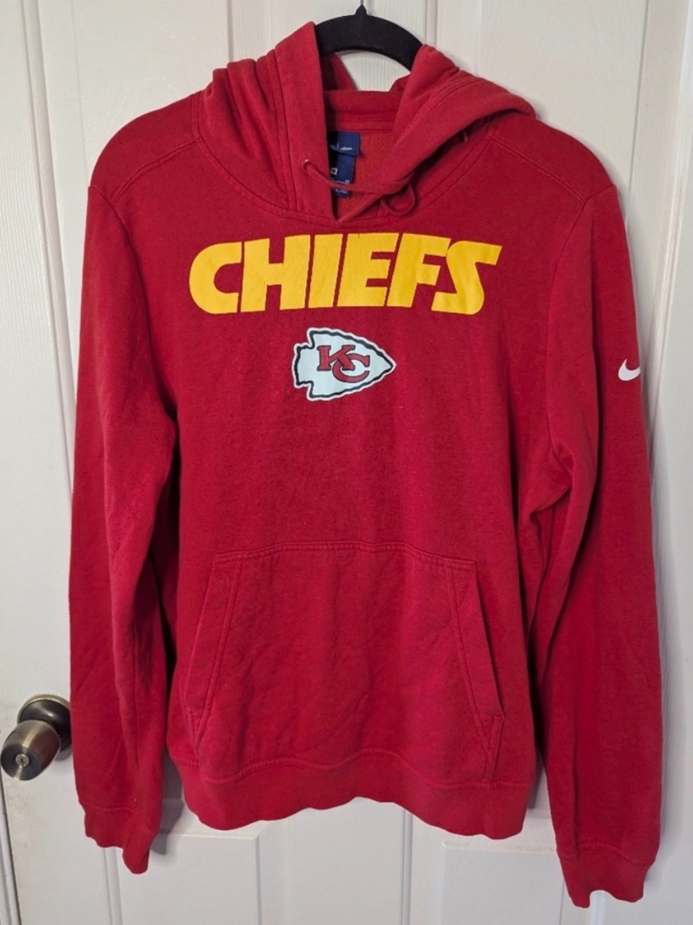 Nike Red Kansas City Chiefs Hooded Sweatshirt size Medium